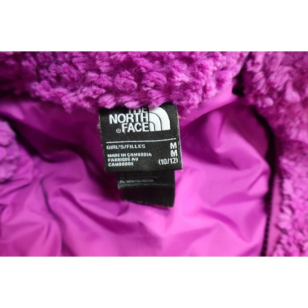 The North Face‎ Hi-Pile Fleece Jacket Purple Size M 10/12 Full Zip Polyester